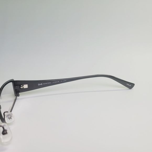 O&X New York OT-206U eyeglasses black grey full frame eyewear 53-17 142 C7 - Picture 4 of 13